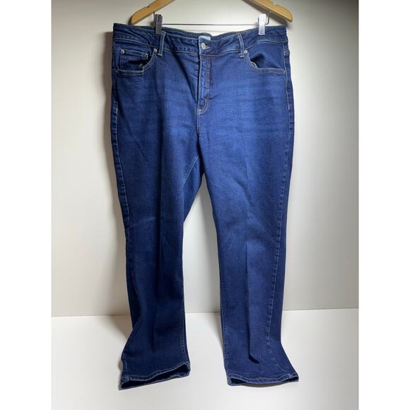 Time And True Women’s Denim Blue Jeans Sz 20 Regular Med Wash Comfort Stretch - Picture 6 of 7
